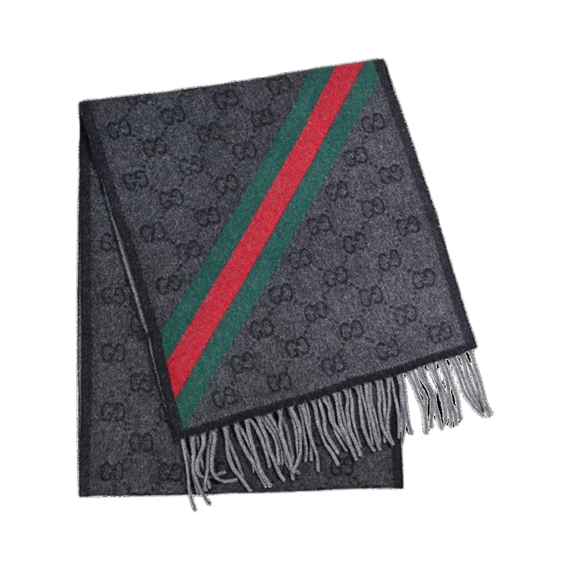 구찌 GG 뉴 니키 웹 울 머플러 블랙(Gucci GG New Nikky Web Wool Muffler Black)