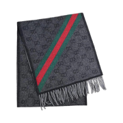 Gucci GG New Nikky Web Wool Muffler Black