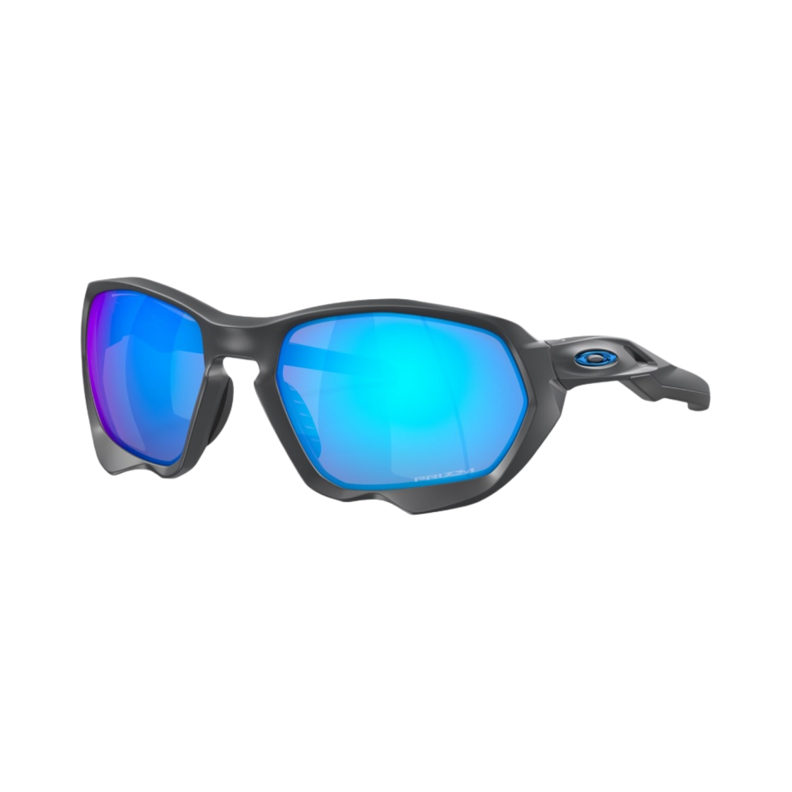 오클리 플라즈마 매트 카본 프레임 프리즘 사파이어 렌즈 로우 브릿지 핏(Oakley Plazma Matte Carbon Frame Prizm Sapphire Lenses Low Bridge Fit) - 1