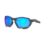 Oakley Plazma Matte Carbon Frame Prizm Sapphire Lenses Low Bridge Fit