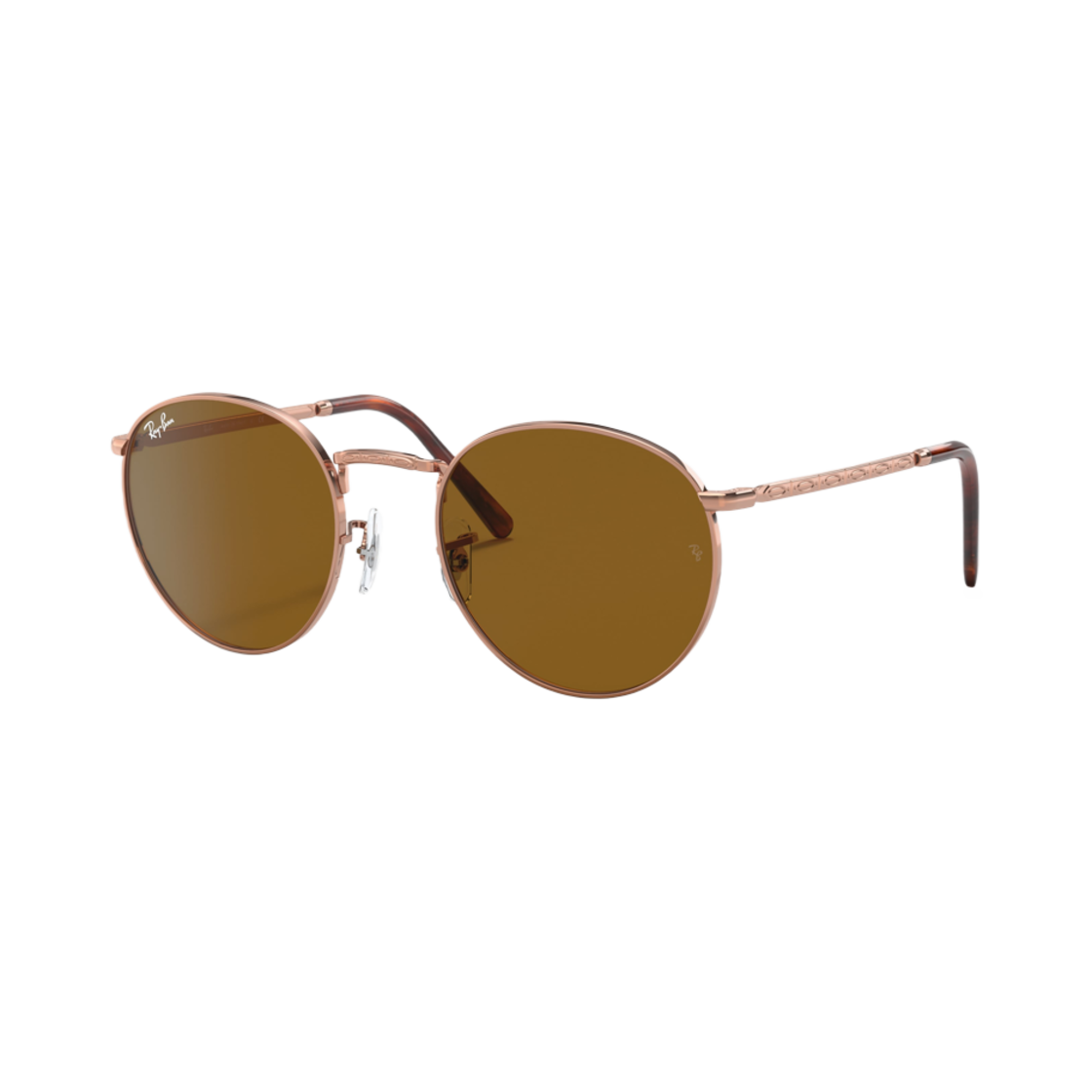 레이밴 뉴 라운드 폴리쉬드 로즈 골드 프레임 브라운 클래식 렌즈(Ray-Ban New Round Metal Polished Rose Gold Frame Brown Classic Lenses) - 1