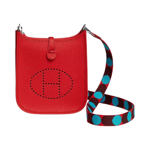 Hermes Evelyne 16 Amazone Bag Maurice & Palladium Rouge De Coeur Bleu Frida
