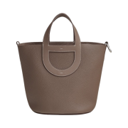 Hermes In The Loop 23 Bag Clemence Swift & Palladium Etoupe