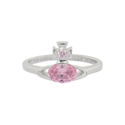(W) Vivienne Westwood Allie Ring Silver Light Pink