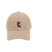 Wooyoungmi Black Logo Ball Cap Beige - 22FW