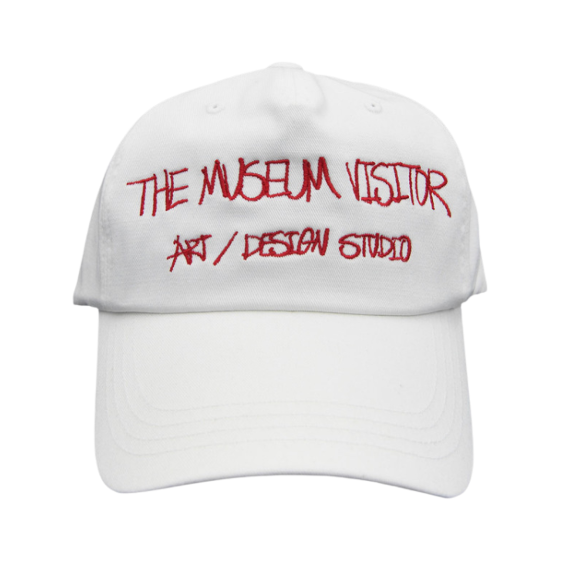 더뮤지엄비지터 아트 디자인 스튜디오 볼캡 화이트(The Museum Visitor Art Design Studio Ball Cap White)