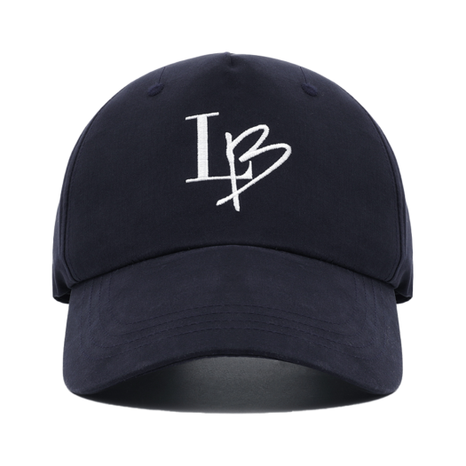 LB202503C2 Libilly LB Oversized  Navy Ball Cap Black