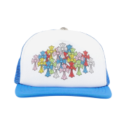 Chrome Hearts Multi Color Cross Mesh Trucker Hat Blue White