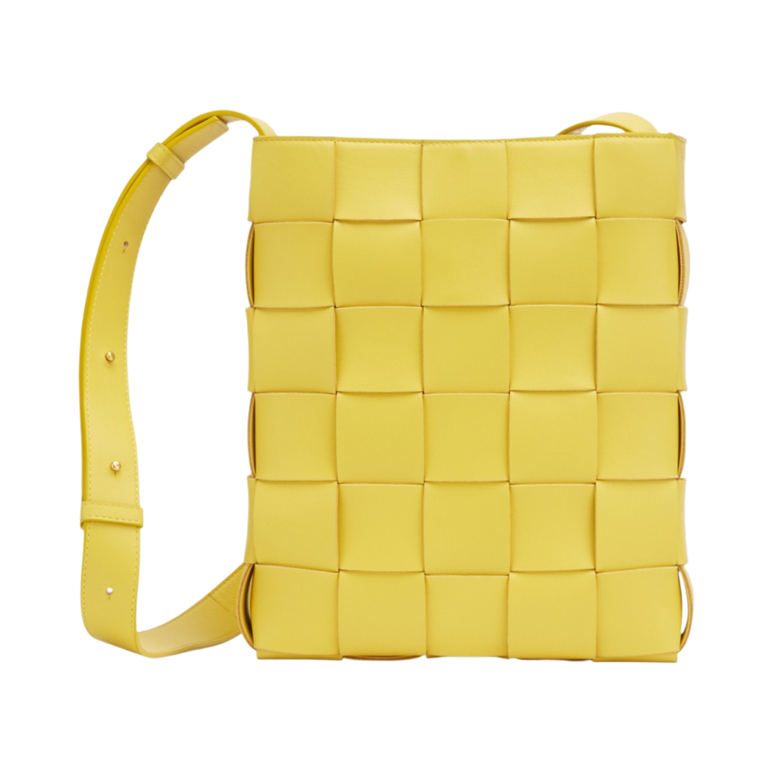 보테가 베네타 레더 메신저 카세트백 버터컵(Bottega Veneta Leather Messenger Cassette Buttercup) - 1