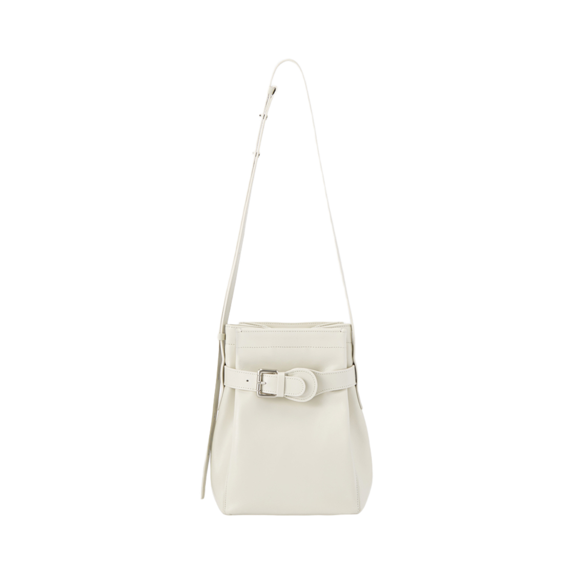 텔레포노 벨티드 버킷백 크림(TELEFONO Belted Bucket Bag Cream)