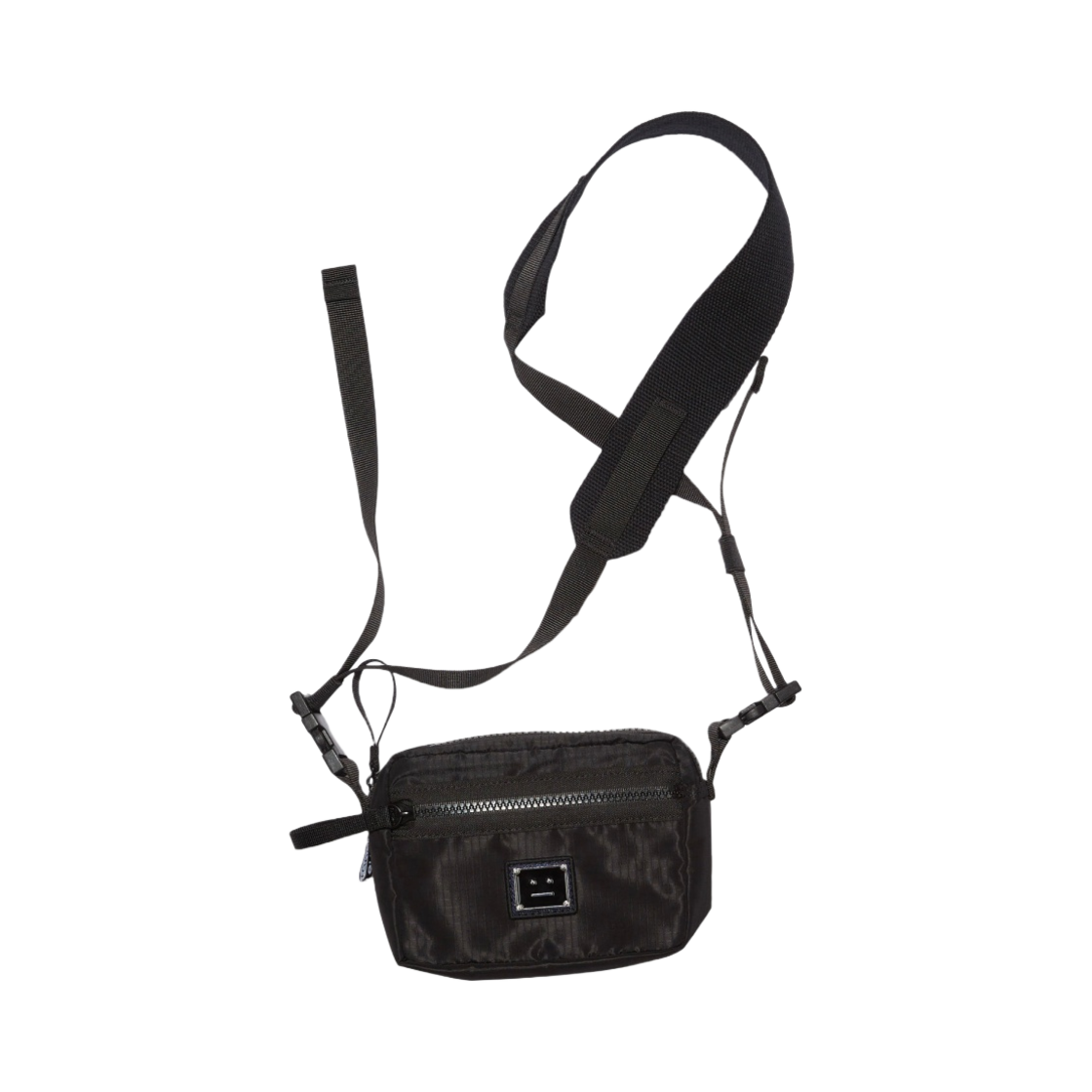 아크네 스튜디오 페이스 모티프 스몰 크로스바디백 블랙(Acne Studios Face Motif Small Crossbody Bag Black)