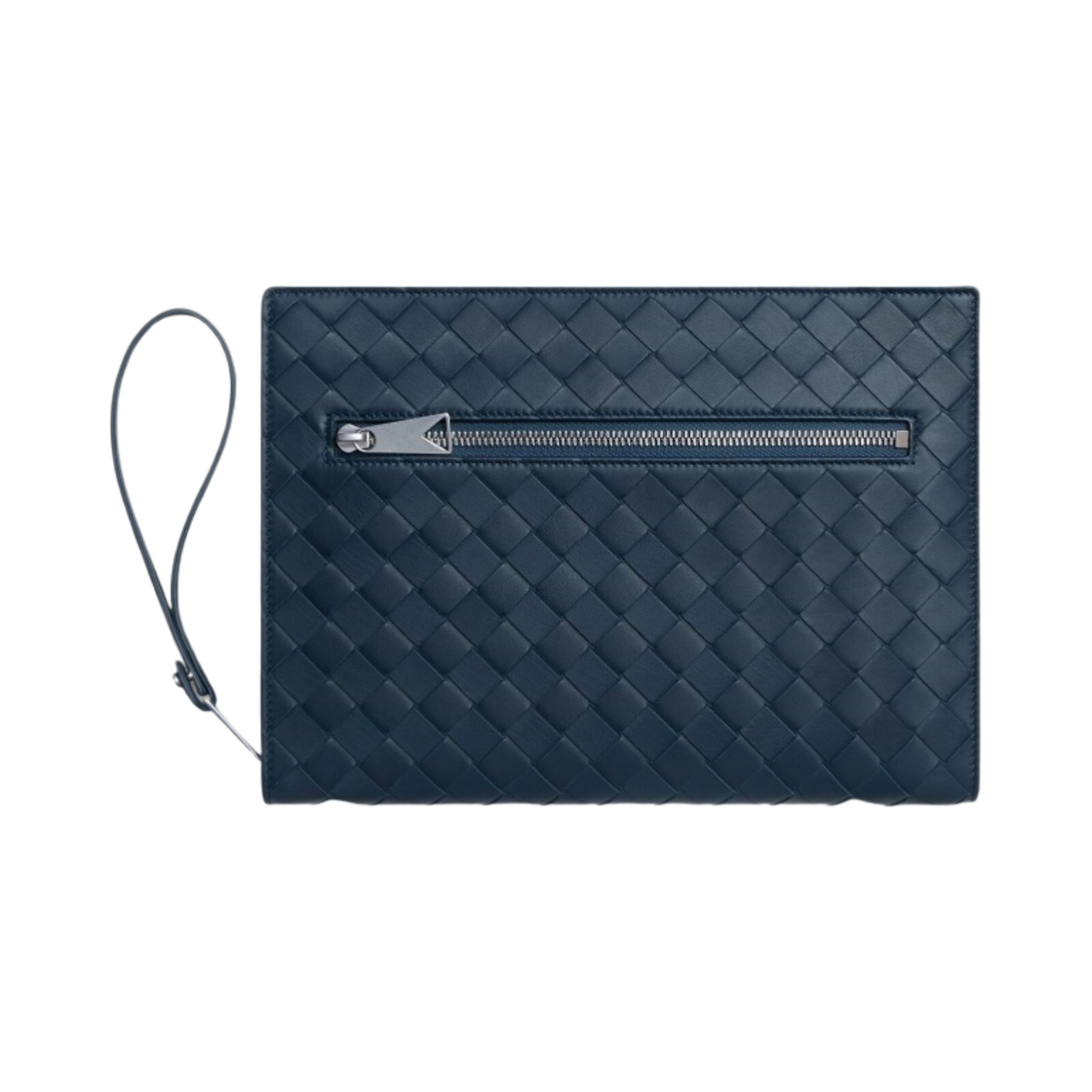 보테가 베네타 스몰 인트레치아토 도큐먼트 케이스 딥 블루(Bottega Veneta Small Intrecciato Document Case Deep Blue) - 1