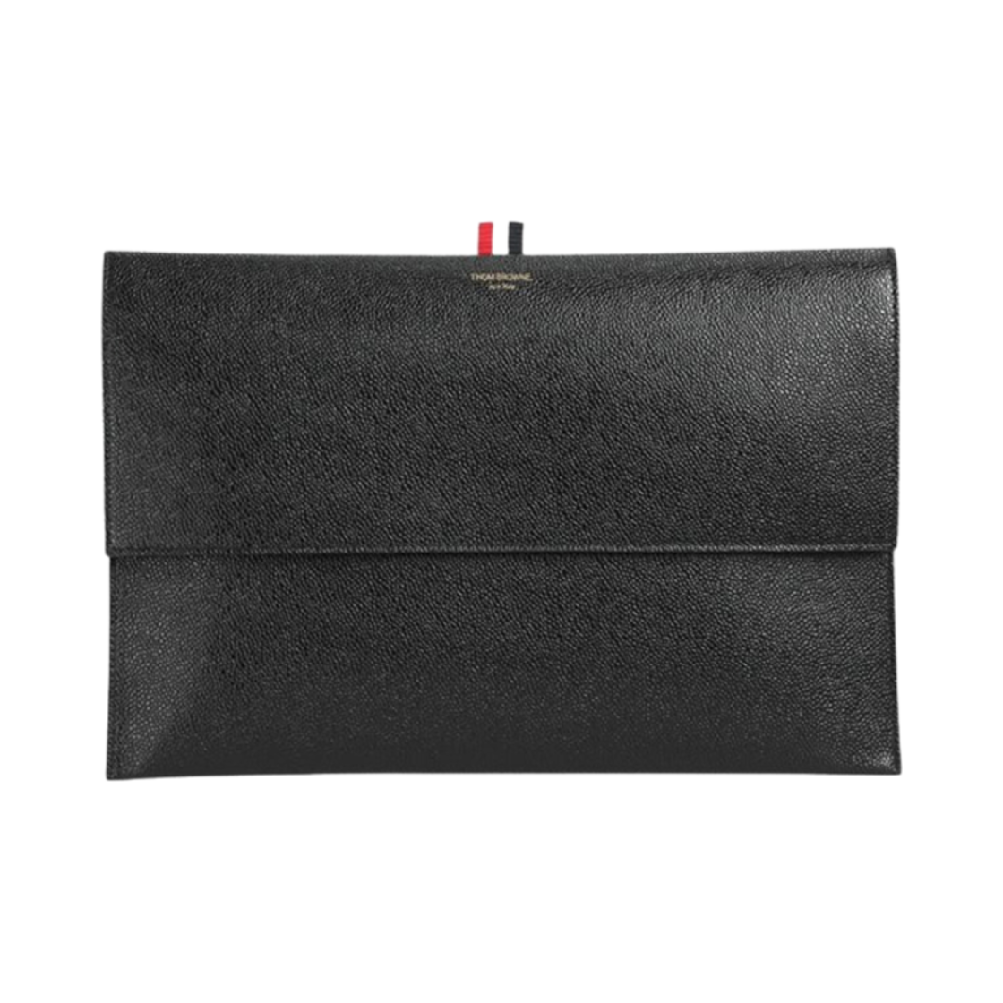 톰브라운 카프스킨 플랩 폴리오 클러치 블랙(Thom Browne Calfskin Flap Folio Clutch Black)