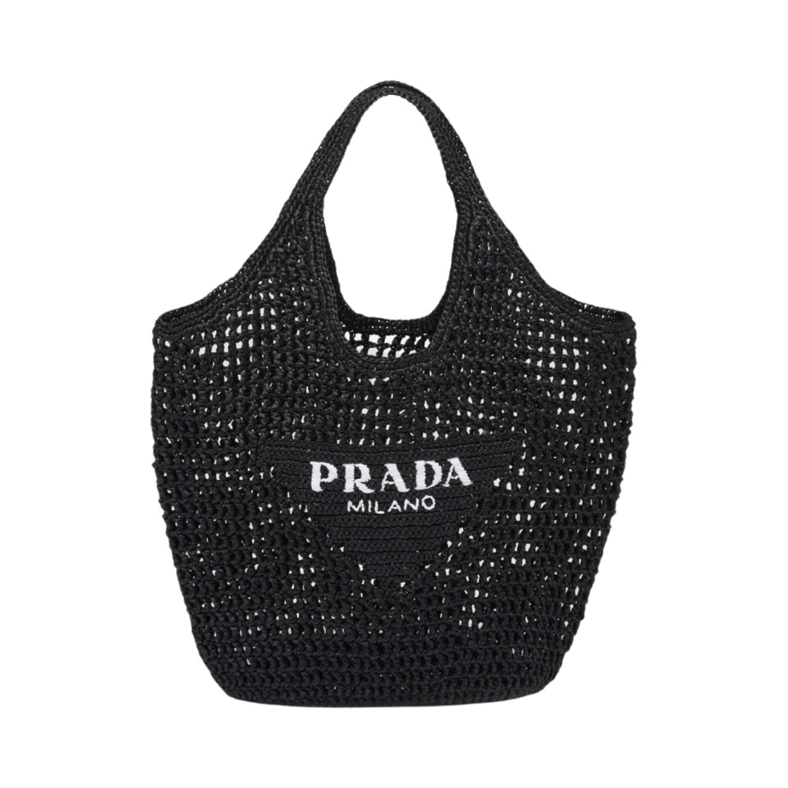 프라다 크로쉐 토트백 블랙(Prada Crochet Tote Bag Black) - 1