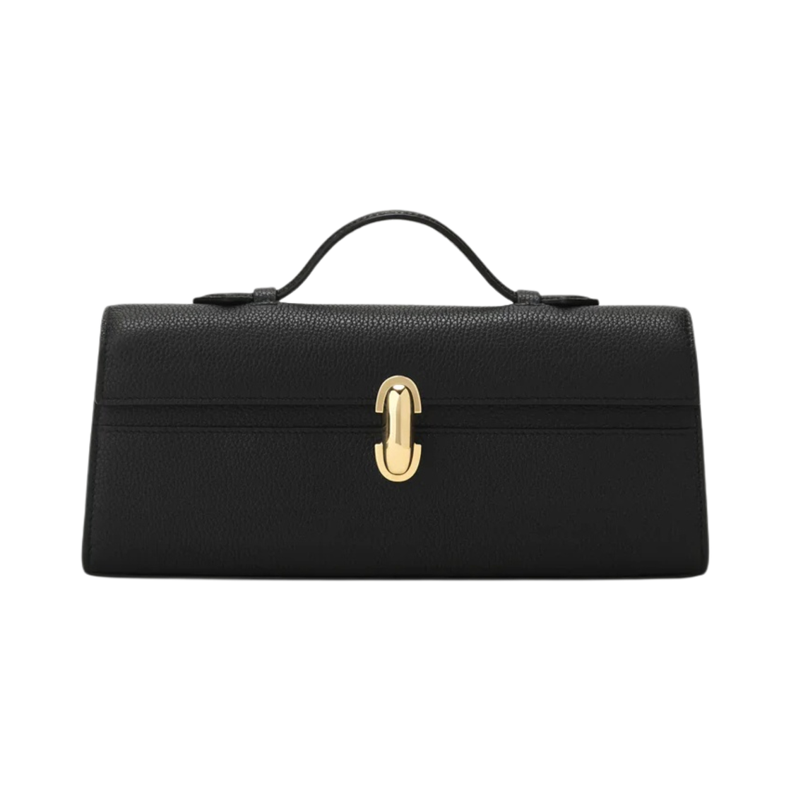 사베트 슬림 시메트리 포쉐트 그레인드 카프스킨 레더 블랙(Savette Slim Symmetry Pochette in Grained Calfskin Leather Black)