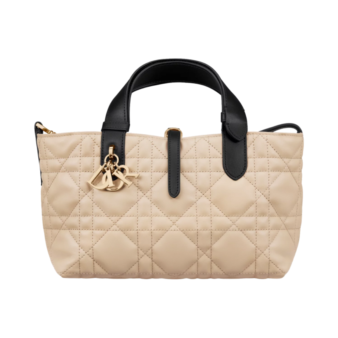 디올 스몰 뚜주흐 백 매크로까나쥬 카프스킨 로프 베이지 블랙(Dior Small Toujours Bag Macrocannage Calfskin Rope Beige Black) - 1