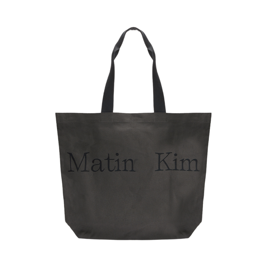 마뗑킴 마뗑 로고 에코백 차콜(Matin Kim Matin Logo Ecobag Charcoal) - 1