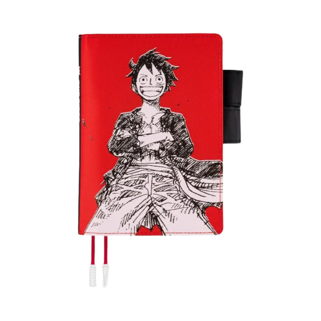 호보니치 테쵸 원피스 매거진 밀짚모자 루피 레드 A6 커버 레드(Hobonichi Techo One Piece Magazine Straw Hat Luffy A6 Cover Red)