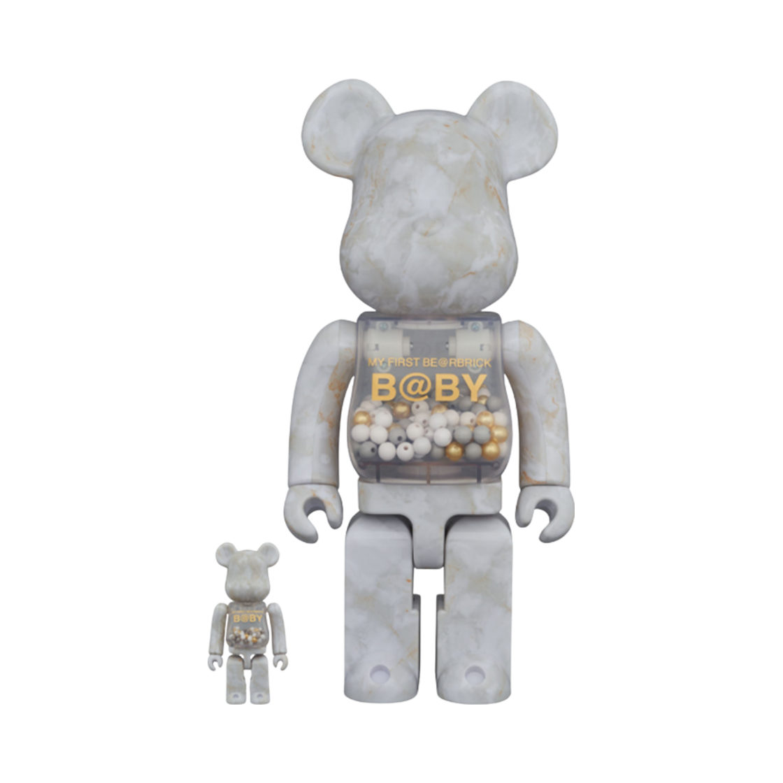 베어브릭 마이 퍼스트 베이비 마블 버전 100% & 400% 세트 | Bearbrick