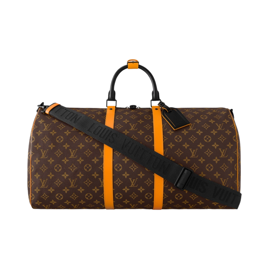 루이비통 키폴 반둘리에 55 모노그램 마카사르 샤프론 오렌지(Louis Vuitton Keepall Bandoulier 55 Monogram Macassar Saffron Orange) - 1