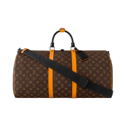 Louis Vuitton Keepall Bandoulier 55 Monogram Macassar Saffron Orange