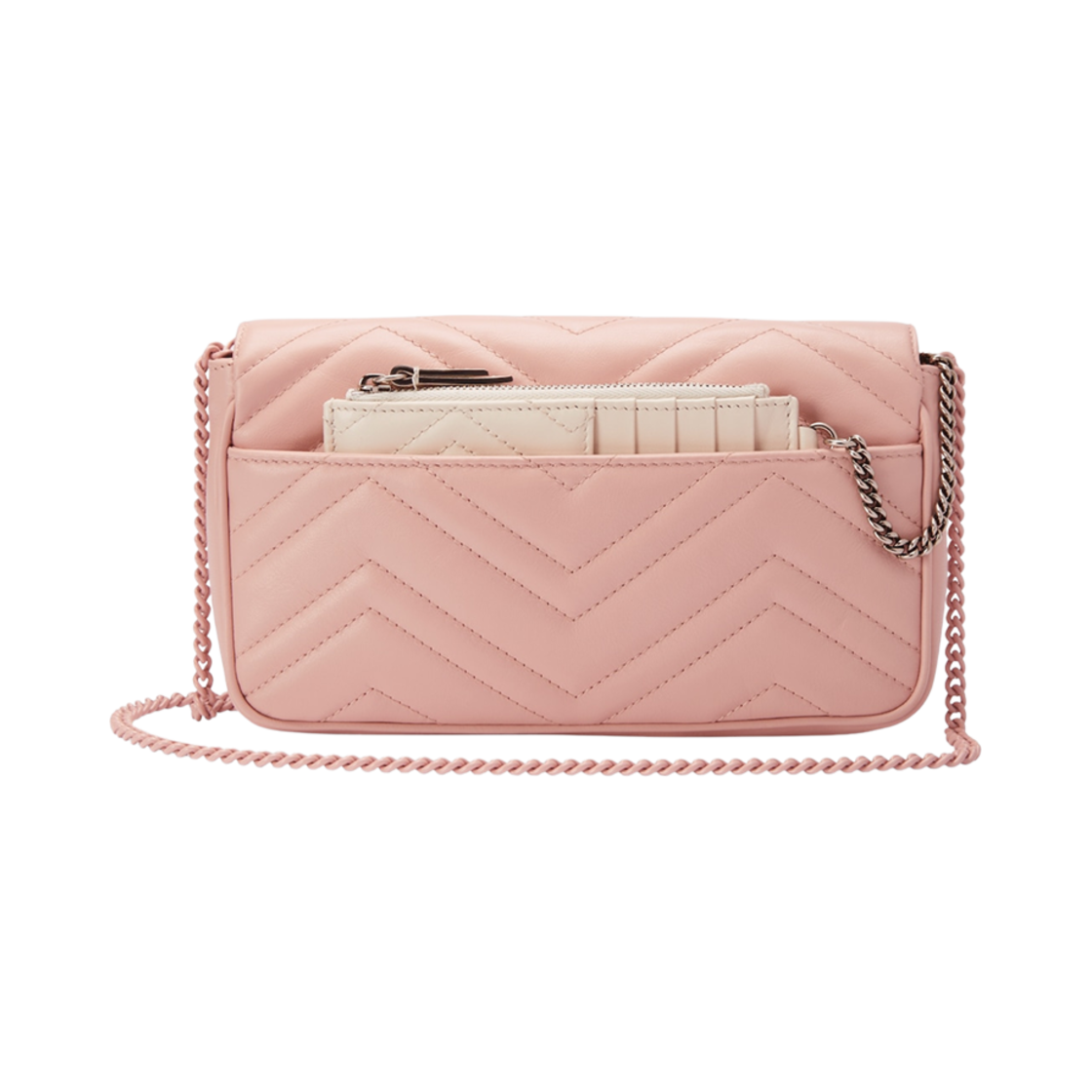 구찌 GG 마몽 미니백 라이트 핑크 레더(Gucci GG Marmont Mini Bag Light Pink Leather) - 3