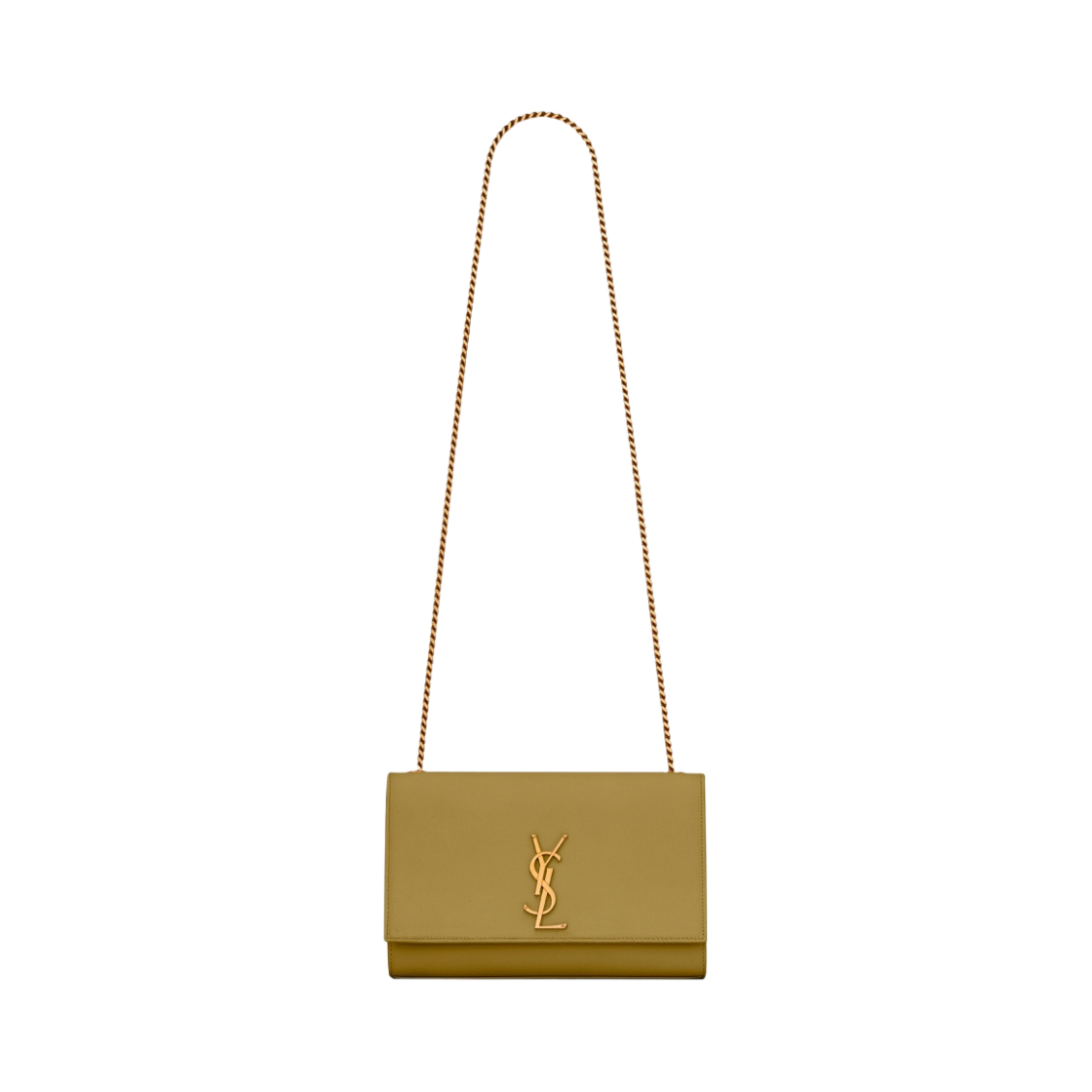 생로랑 케이트 미디움 체인 백 그레인 드 뿌드르 엠보스 레더 헤이즐 그린(Saint Laurent Kate Medium Chain Bag In Grain De Poudre Embossed Leather Hazel Green) - 1