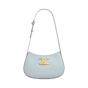 Celine Medium Tilly Bag in Shiny Calfskin Ice Blue