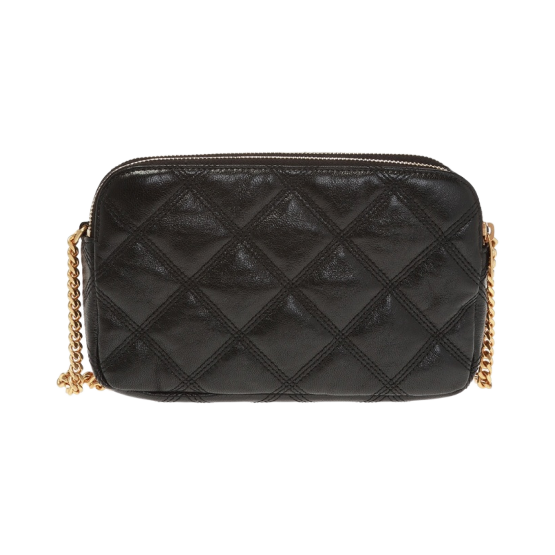 생로랑 퀼티드 램스킨 베키 더블 지퍼 파우치 블랙(Saint Laurent Becky Double-Zip Pouch in Quilted Lambskin Black) - 3