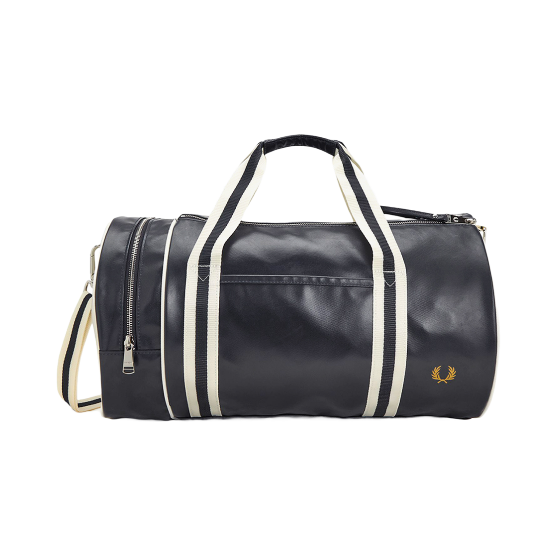 프레드페리 클래식 배럴 백 네이비/에크루(Fred Perry Classic Barrel Bag Navy/Ecru)