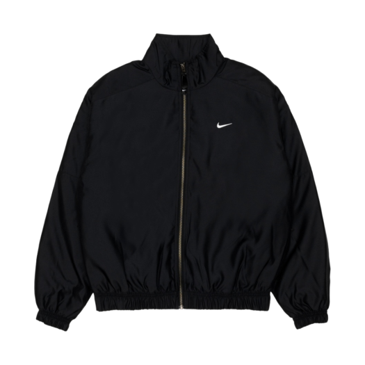 Nike NRG Solo Swoosh Satin Bomber Jacket Black Kumquat - Asia