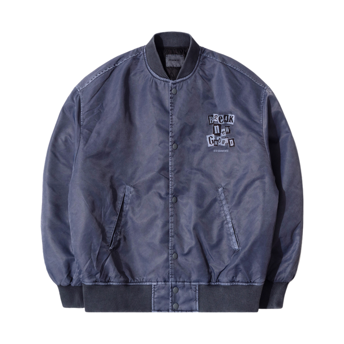 큐티에잇 가먼츠 피그먼트 스타디움 자켓 네이비