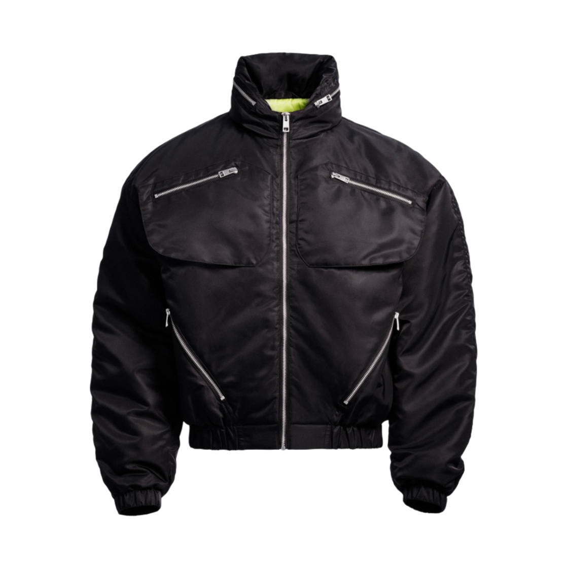 1152058001 H&M x Mugler Nylon Parachute Jacket Black