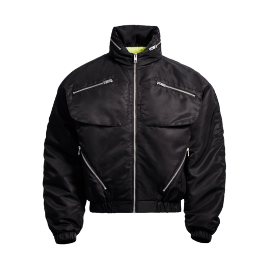 H&M x Mugler Nylon Parachute Jacket Black