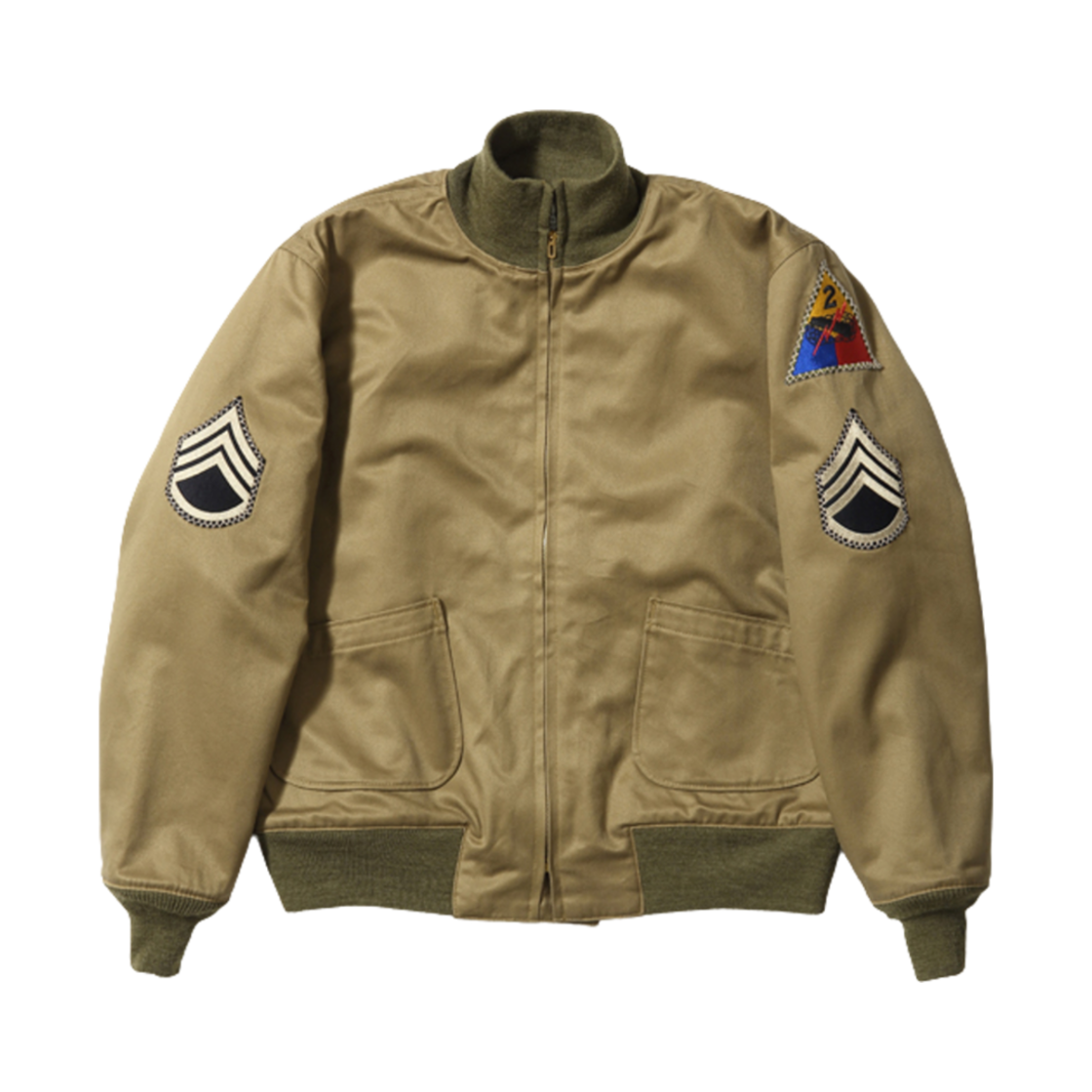 BR14944 Buzz Rickson's Tank Patch Pocket Jacket Olive