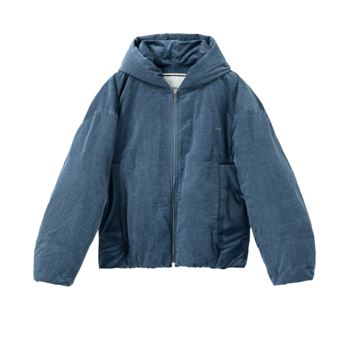 W243DN04946L Wooyoungmi Denim Hooded Goose Down Blue - 24FW