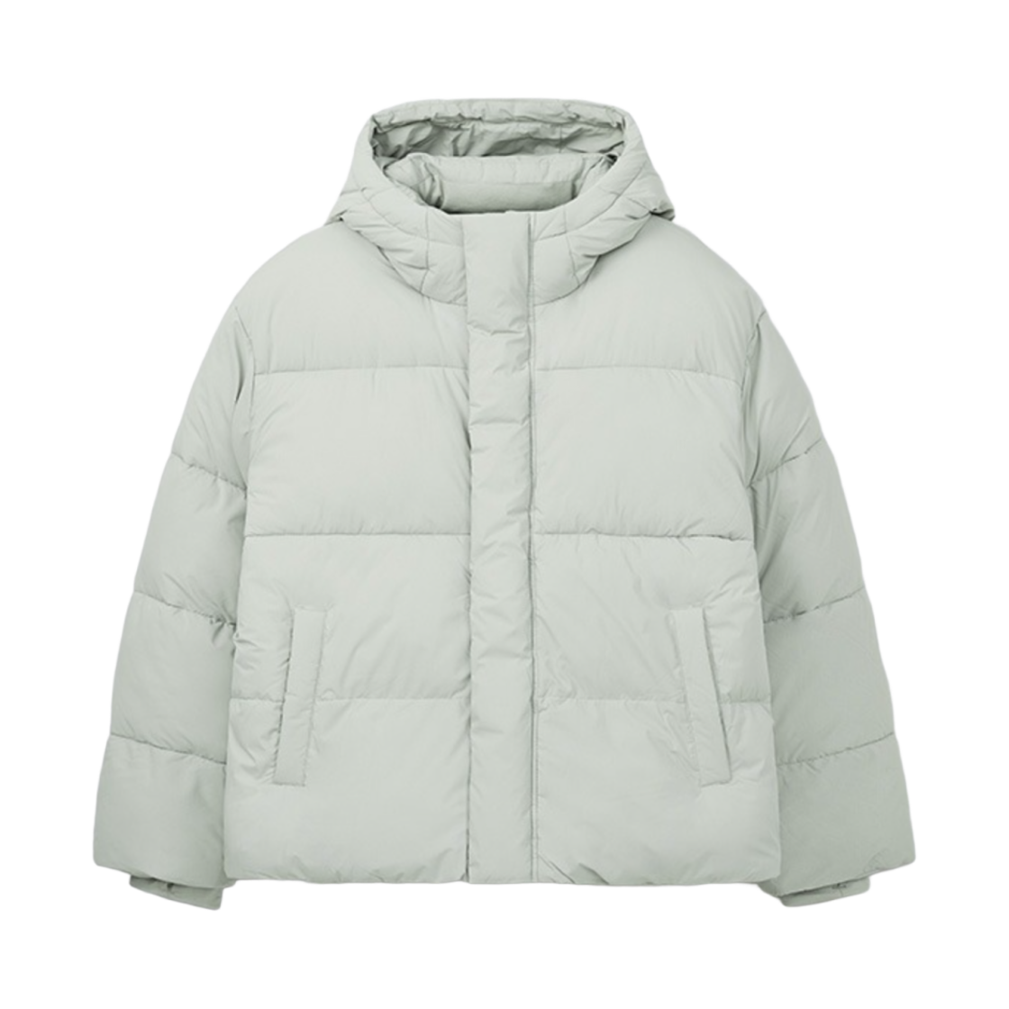 - Spao Basic Hooded Puffer Light Khaki