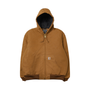 Carhartt Loose Fit Firm Duck Regular Insulated Flannel Lined Active Jacket Carhartt Brown