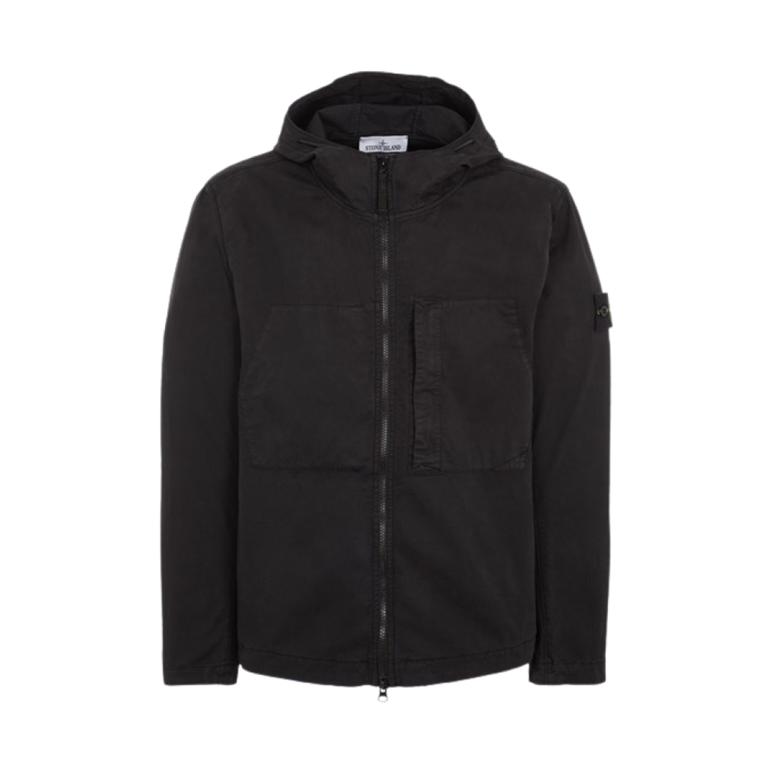 스톤 아일랜드 43310 수피마 코튼 후드 자켓 블랙 - 23SS