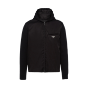Prada Wool and Re-Nylon Gabardine Jacket Black