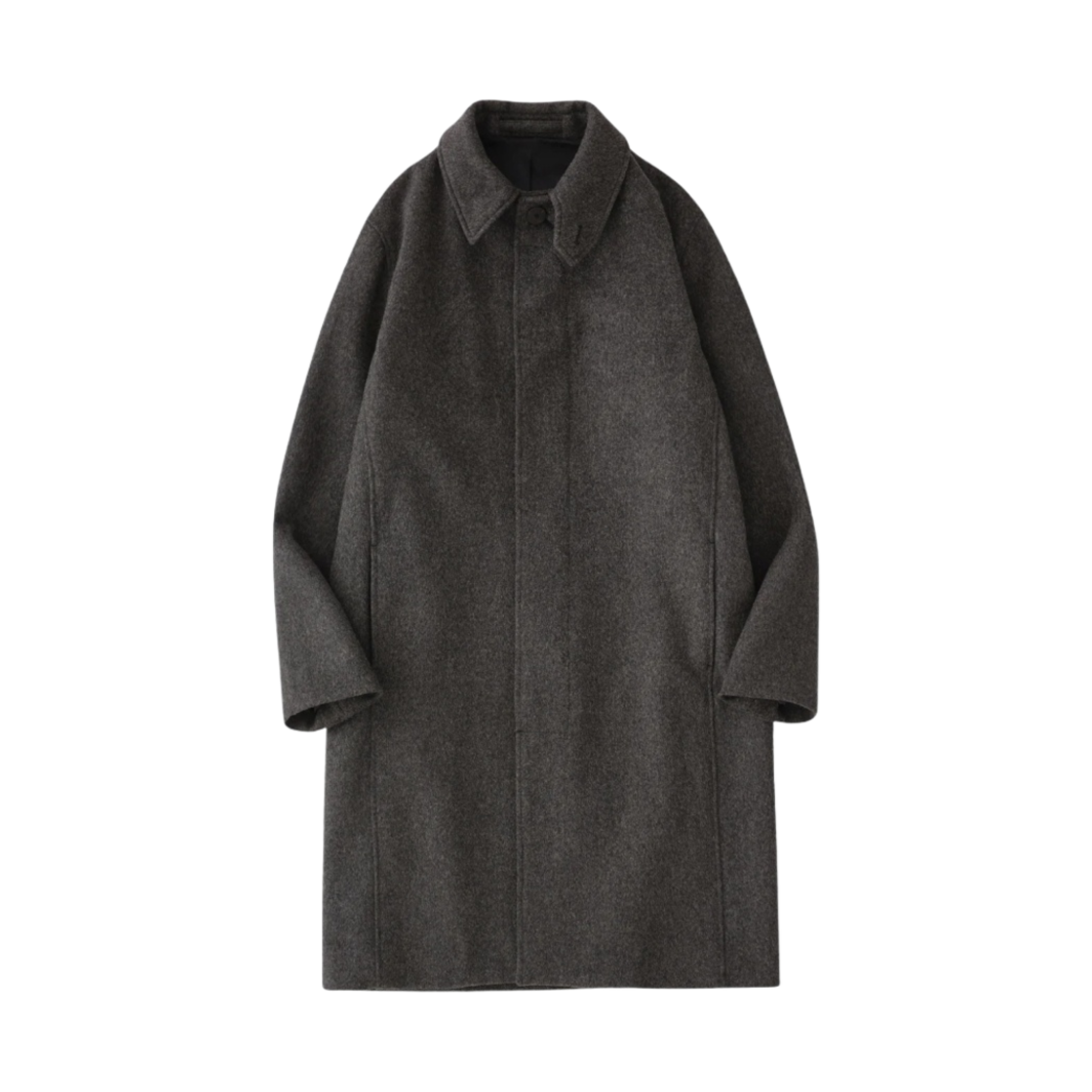 SNM-683 Studio Nicholson Mondial Brushed Wool Coat Tarmac
