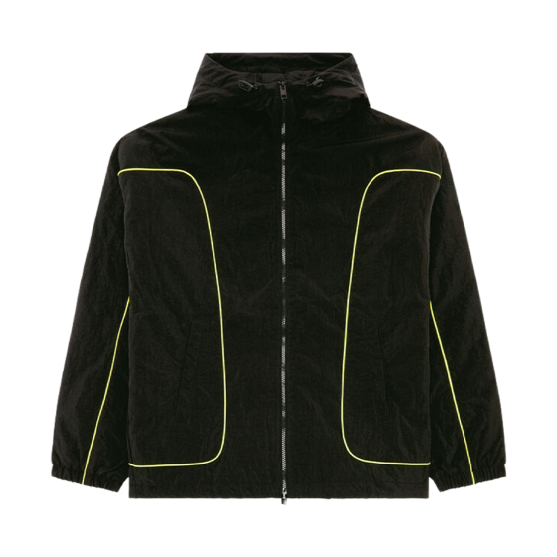 디젤 패디드 후드 자켓 링클 나일론 블랙(Diesel Padded Hooded Jacket Wrinkled Nylon Black)