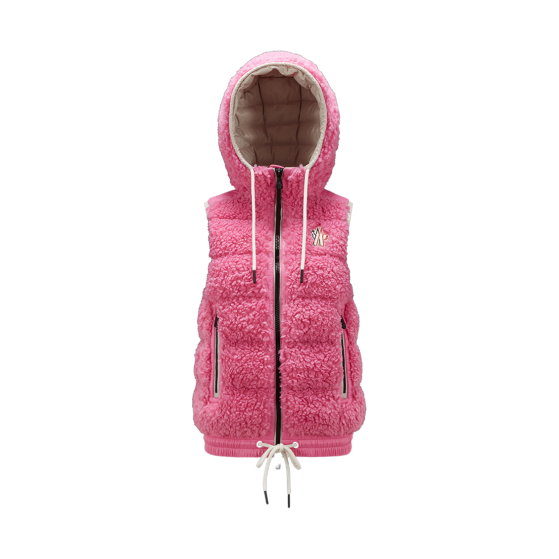 (W) 몽클레르 테디 다운 질레 소프트 핑크 - 23FW((W) Moncler Teddy Down Gilet Soft Pink - 23FW) - 1