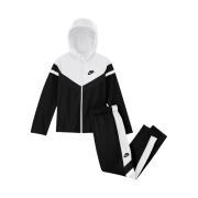 (Kids) Nike NSW Windrunner Woven Suit Black White