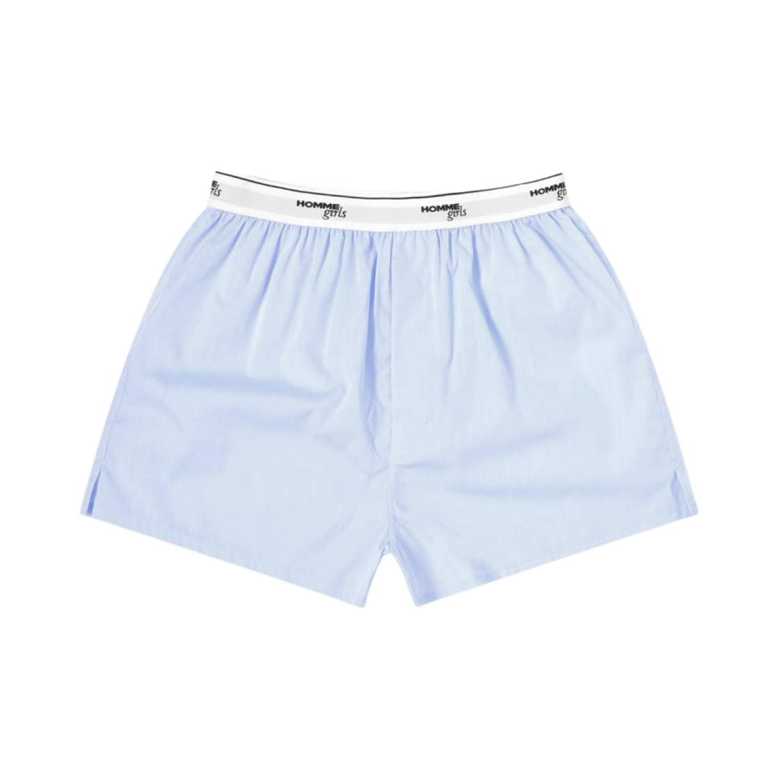 (W) 옴므걸스 오리지널 박서 쇼츠 블루((W) Homme Girls Original Boxer Shorts Blue)