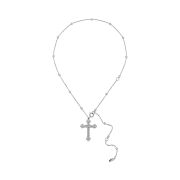 Sentiments No.473 Knot Cross Necklace Silver