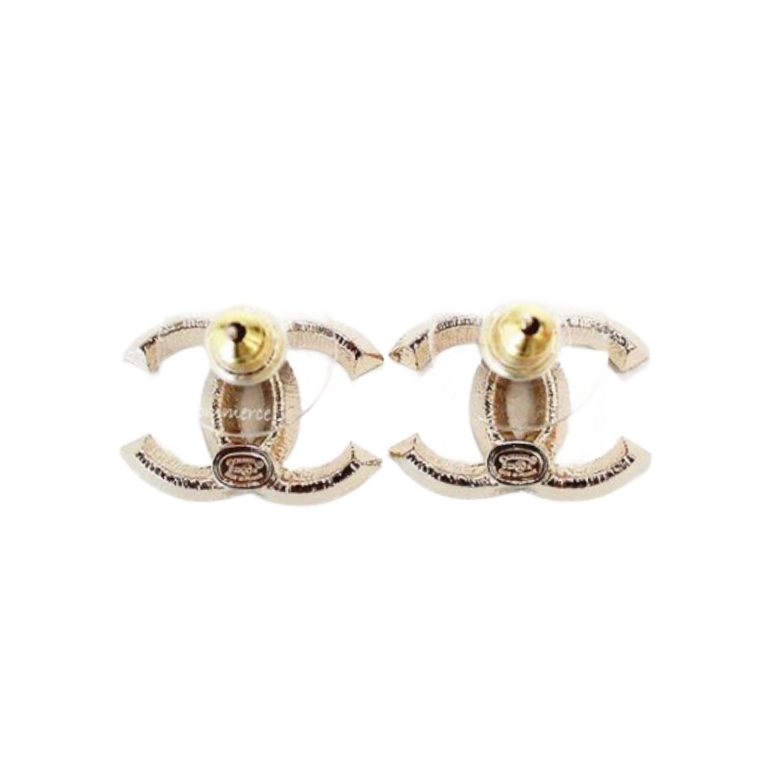 (W) 샤넬 이어링 메탈 디아만테 & 골드 크리스탈((W) Chanel Earrings Metal Diamantes & Gold Crystal) - 1