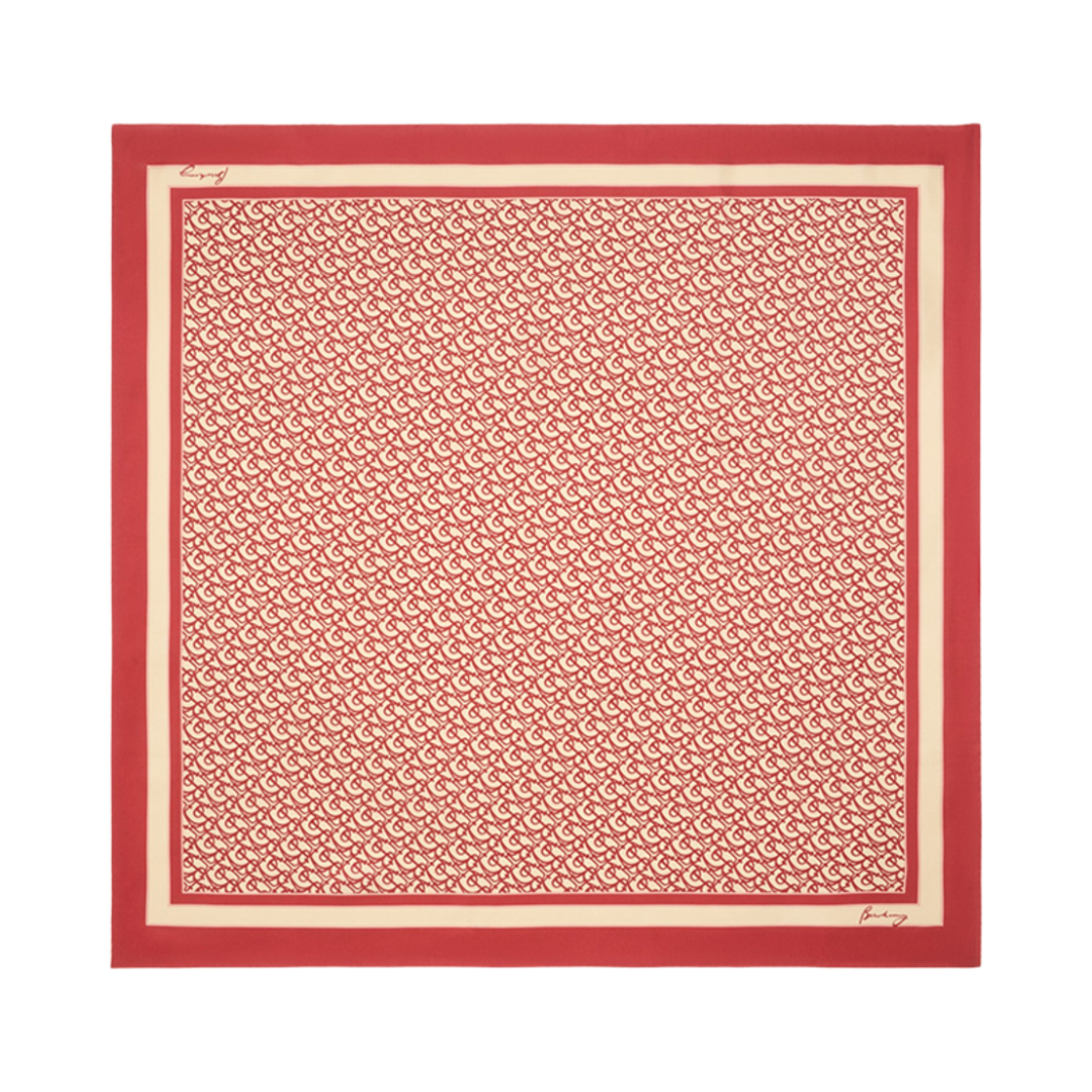 버버리 B 참 실크 스카프 제라늄(Burberry B Charm Silk Scarf Geranium)