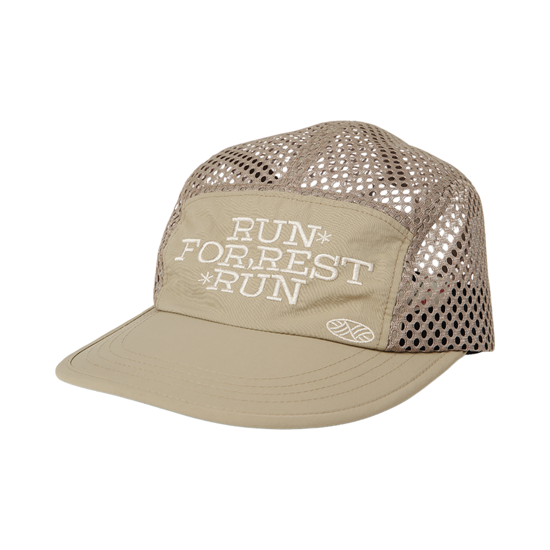 CAP-CMP-RFRR-MSH-BE Menasoo Run For Rest Run Mesh Camp Cap Beige