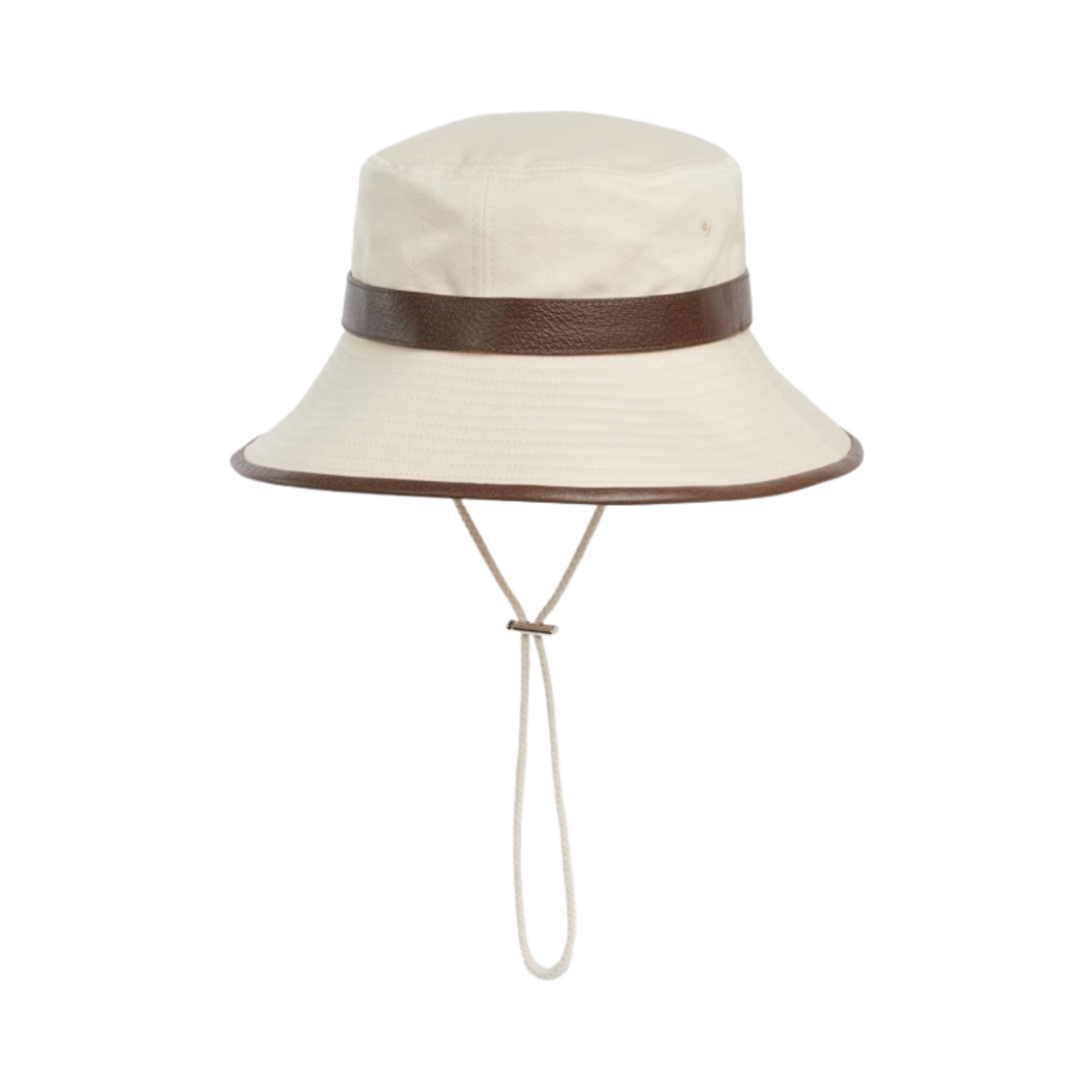 구찌 코튼 미니 햇 친 스트랩 아이보리(Gucci Cotton Bucket Hat with Chin Strap Ivory) - 1